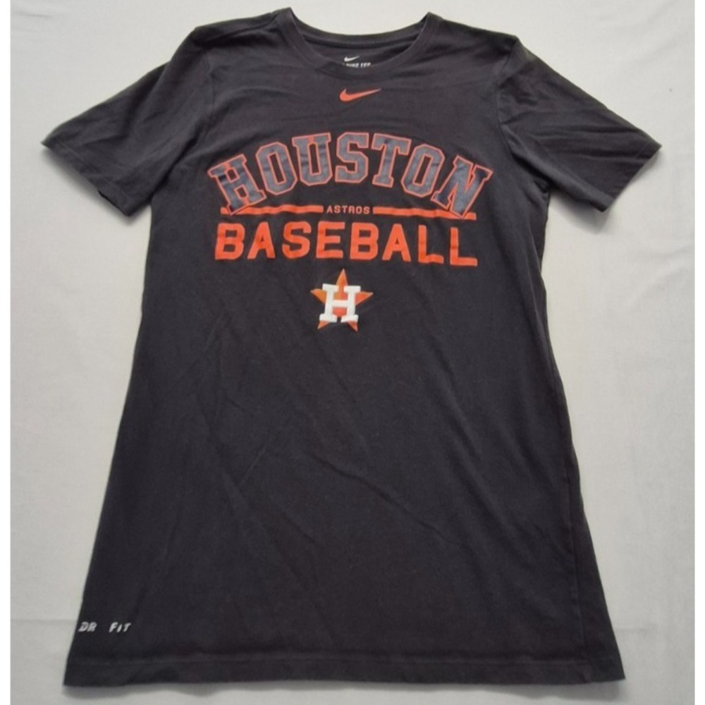 Houston Astro Nike Dri-fit dark gray graphic t-shirt Small athletic fit baseball